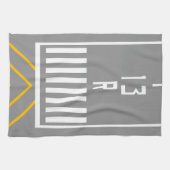 滑走路しきい値13R キッチンタオル (横)