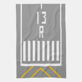 滑走路しきい値13R キッチンタオル