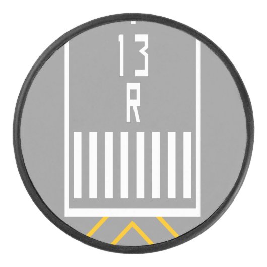 滑走路しきい値 13R アイスホッケーパック (正面)