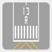 滑走路しきい値 13R スクエアシール (正面)