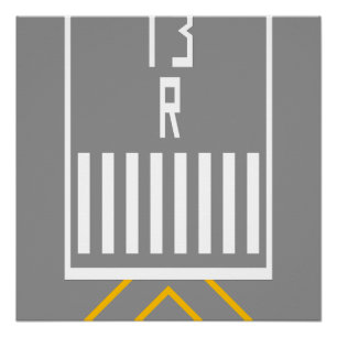 滑走路しきい値 13R ポスター