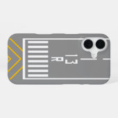 滑走路しきい値 13R iPhone 16ケース (裏面横)