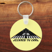 滑走路の着陸を許可 キーホルダー (正面)