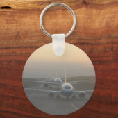 滑走路上の航空機 キーホルダー (正面)