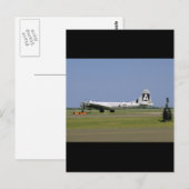 滑走路B29上。(飛行機;b29_WWII飛行機 ポストカード (正面/裏面)