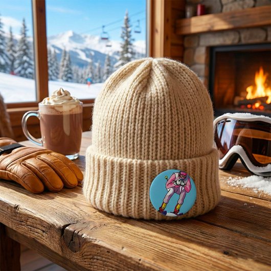 滑降競技ボタン 缶バッジ