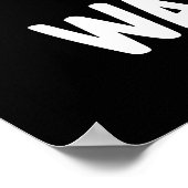 滝おもしろいウォータープンダークBG ポスター (角)