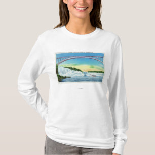 滝および虹の一般的な見解 Tシャツ