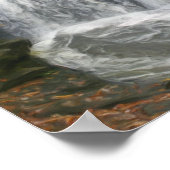 滝かわいらし油写絵画真 ポスター (角)