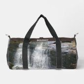 滝かわいらし油画パーソナライズされた ダッフルバッグ (正面)