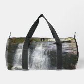 滝かわいらし油画パーソナライズされた ダッフルバッグ (裏面)