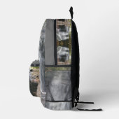 滝かわいらし油画パーソナライズされた プリントバックパック (右)