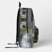 滝かわいらし油画パーソナライズされた プリントバックパック (左)
