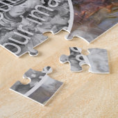 滝かわいらし油絵あなたの写真を追加 ジグソーパズル (側面)