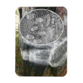 滝かわいらし油絵あなたの写真を追加 マグネット (縦)