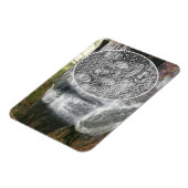 滝かわいらし油絵あなたの写真を追加 マグネット (左側)