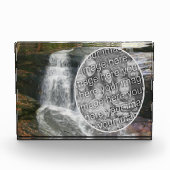 滝かわいらし油絵あなたの独自を追加 フォトブロック (正面)