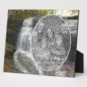 滝かわいらし油絵独自の写真を追加 フォトプラーク (側面)