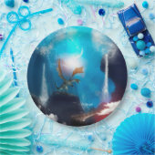 滝が付いている素晴らしいドラゴン ペーパープレート (パーティー)