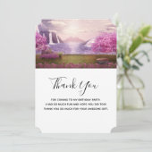 滝とさくらんぼの木のまわりに々湖 サンキューカード (スタンド正面)