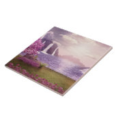 滝とさくらんぼの木のまわりに々湖 タイル (側面)