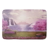 滝とさくらんぼの木のまわりに々湖 バスマット (正面)