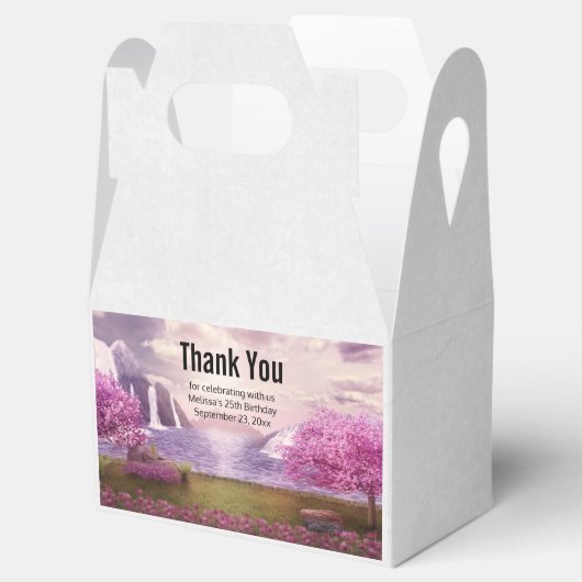 滝とさくらんぼの木のまわりに々湖 フェイバーボックス (オープン)