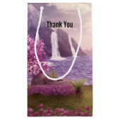 滝とさくらんぼツリーズバイアレイクサンキュー スモールペーパーバッグ (裏面)