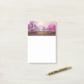 滝とさくらんぼツリーズバイアレイク ポストイット (デスク上)