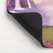 滝とさくらんぼツリーズバイアレイク マウスパッド (コーナー)