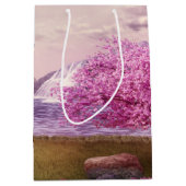 滝とさくらんぼツリーズバイアレイク ミディアムペーパーバッグ (正面)