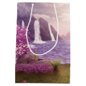 滝とさくらんぼツリーズバイアレイク ミディアムペーパーバッグ (裏面)