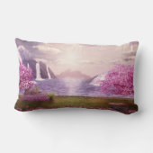 滝とさくらんぼツリーズバイアレイク ランバークッション (裏面)
