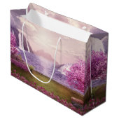 滝とさくらんぼツリーズバイアレイク ラージペーパーバッグ (正面アングル)