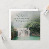 滝とやる気を起こさせるの励まし聖なる書物、 経典 カード (正面/裏面インサイチュ)