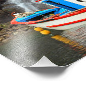 滝とボート フォトプリント            (角)