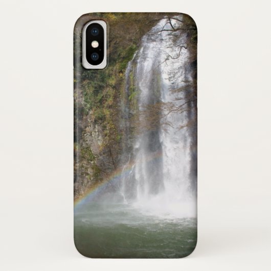 滝とレインボーiPhone Xケース Case-Mate iPhoneケース (裏面)