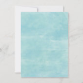 滝と山の水の色絵画の サンキューカード (裏面)