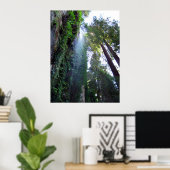 滝と崖 ポスター (ホームオフィス)