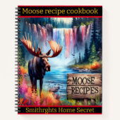 滝と湖鮮やかで歩く ノートブック (正面)