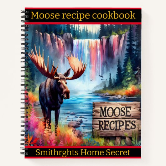 滝と湖鮮やかで歩く ノートブック (正面)