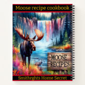 滝と湖鮮やかで歩く ノートブック (裏面)