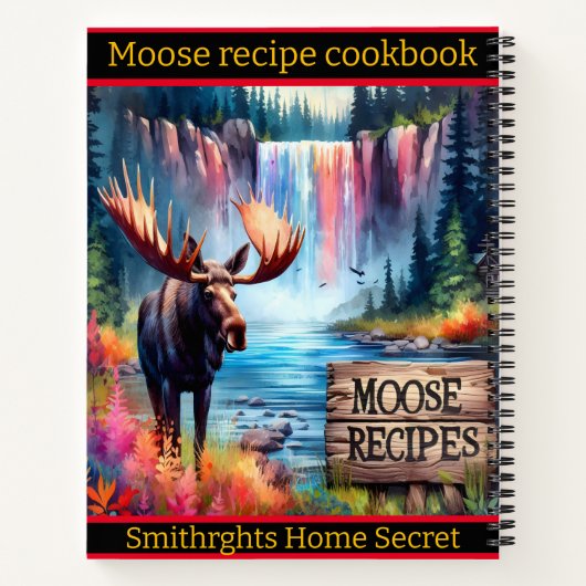 滝と湖鮮やかで歩く ノートブック (裏面)