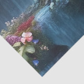 滝と花の切り離しのスカル 薄葉紙 (詳細)