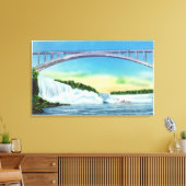 滝と虹の一般表示 キャンバスプリント (インサイチュ (リビング))