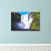 滝と虹 キャンバスプリント (インサイチュ (ウッドフロア))