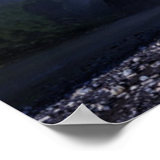 滝と虹 ポスター (角)