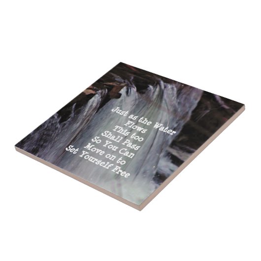  滝と言葉 タイル (側面)