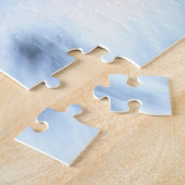 滝に咲く黄色い花 ジグソーパズル (側面)