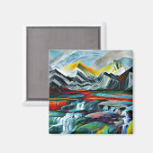 滝のある風景5 マグネット (正面/裏面)